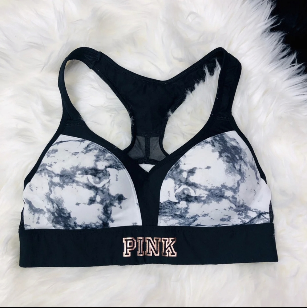 VS PINK Marble Sports Bra - Picture 3 of 7